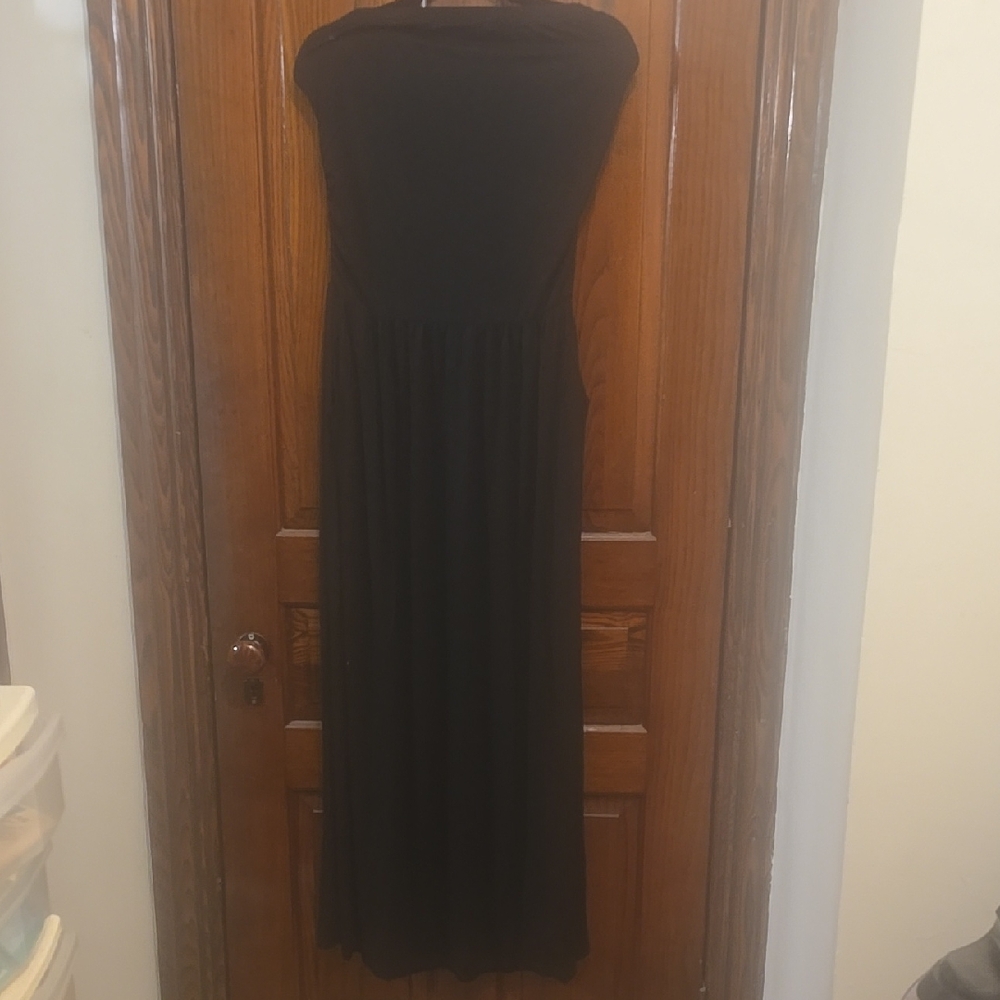 Black Strapless Dress